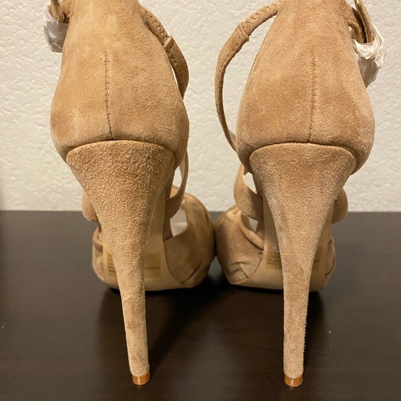 Colin Stuart Victoria’s Secret cross strap suede stiletto spike pump - Picture 3 of 4